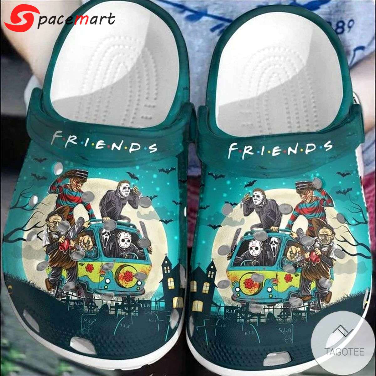Crocs outfit - halloween horror movie characters friends on van crocs crocband clogs - 1047 Crocs Outfit