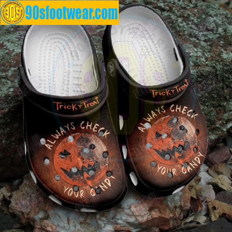Crocs outfit - halloween movie crocs always check your candy tricks or treat classic clogs - 1072 Crocs Outfit