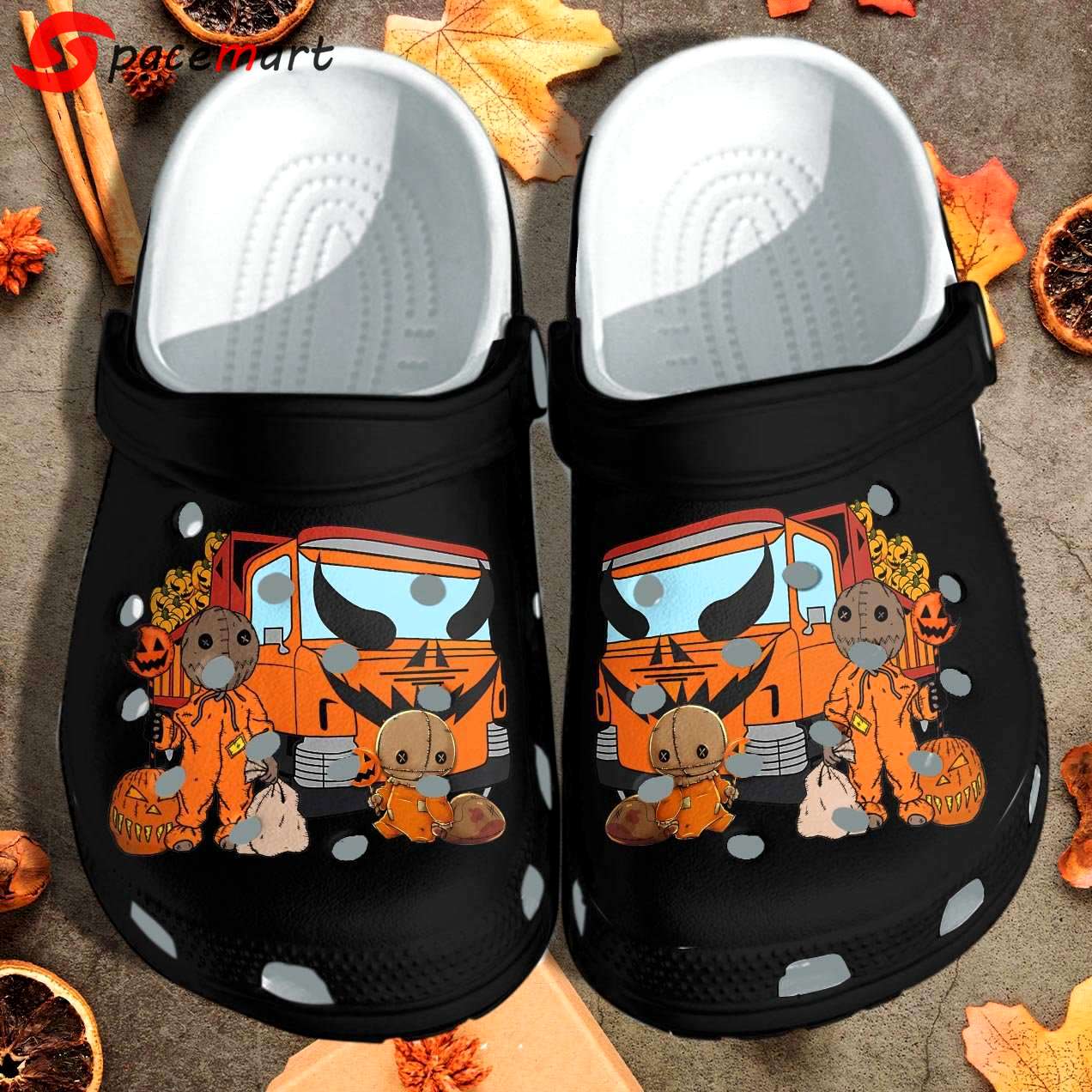 Crocs outfit - halloween pumpkin truck crocs crocband clogs shoes - 1102 Crocs Outfit