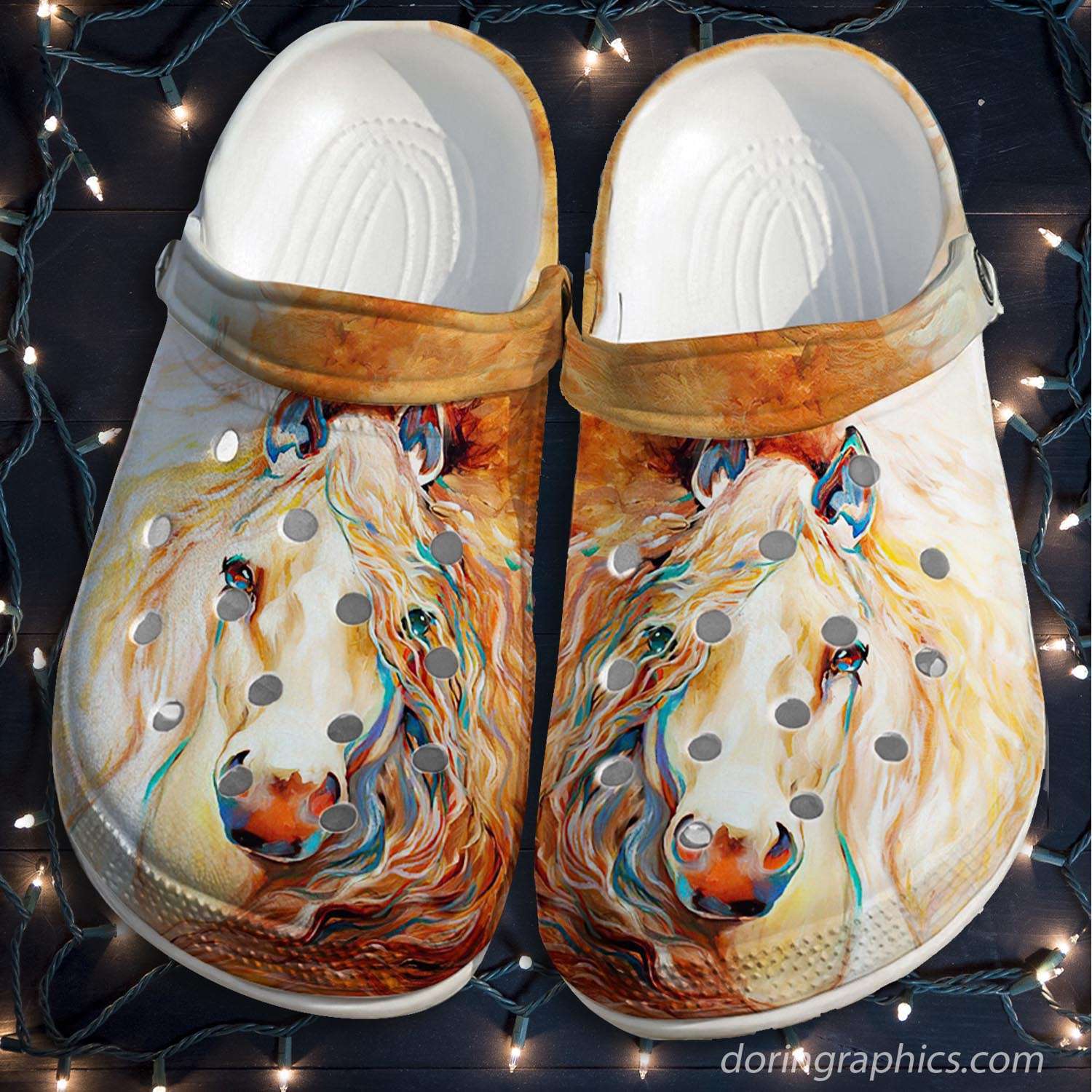 Crocs outfit - horses girl art crocs crocband clog shoes - 1271 Crocs Outfit
