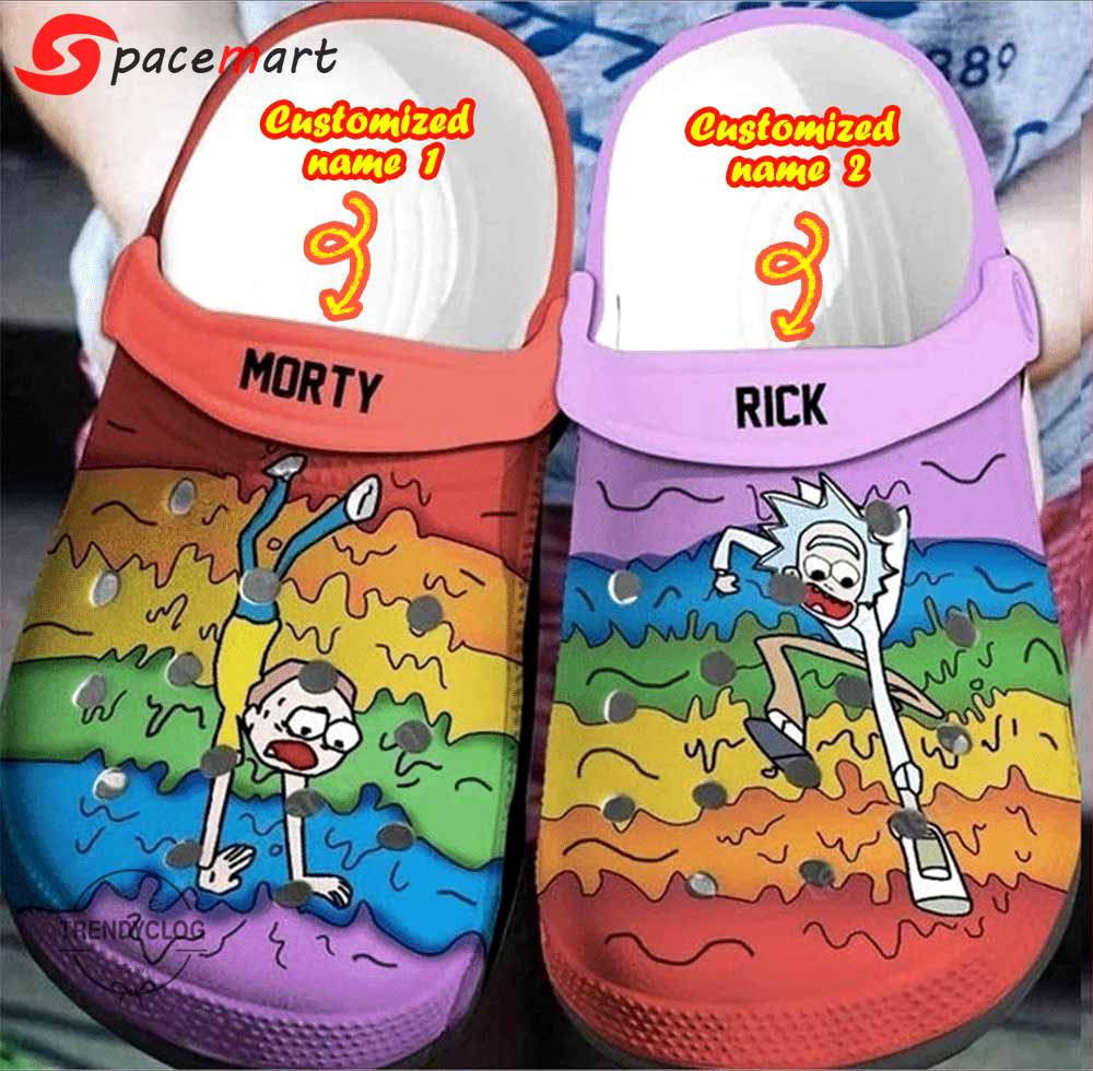 Crocs outfit - lgbt crocs personalized lgbt rick and morty clogs crocband shoes - 1356 Crocs Outfit