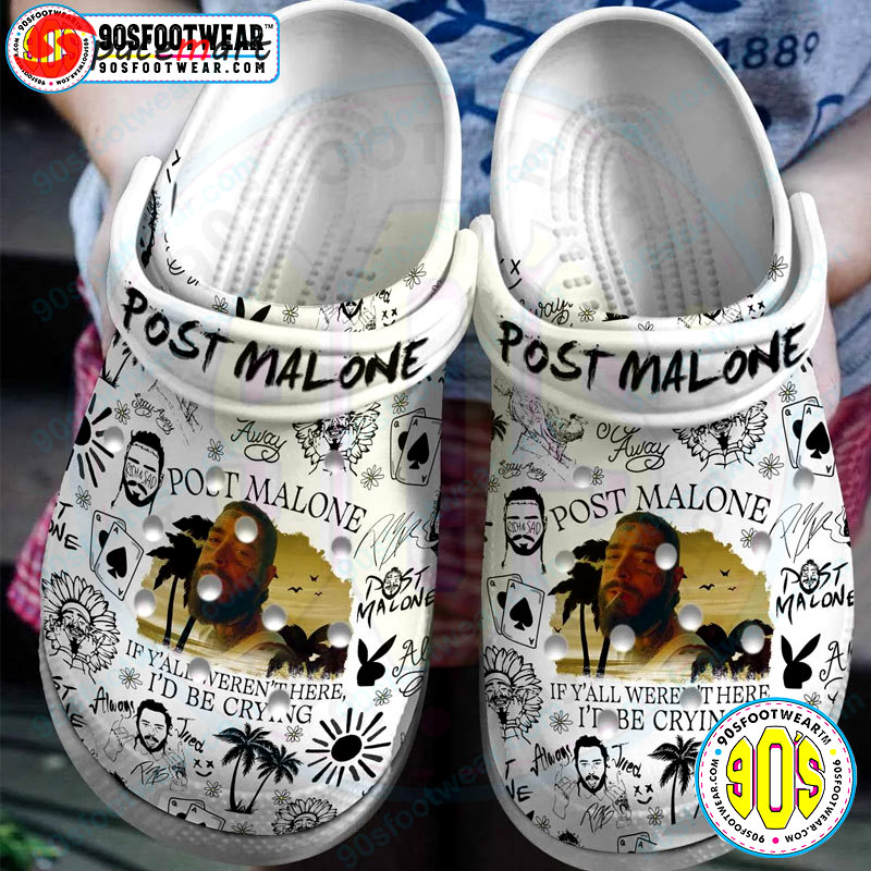 Crocs outfit - post malone crocs if y’all weren’t there i’d be crying clog shoes - 1920 Crocs Outfit