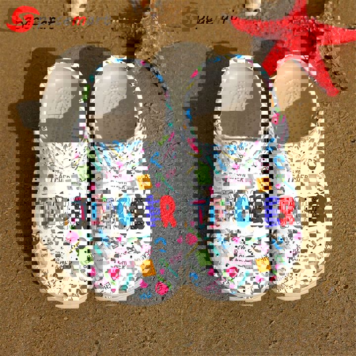 Crocs outfit - teacher love life pattern crocs crocband clog shoes for men women - 2174 Crocs Outfit