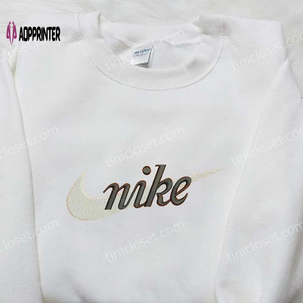 Custom vintage x nike embroidered hoodie & shirt: best birthday gift ideas Embroidered Shirt