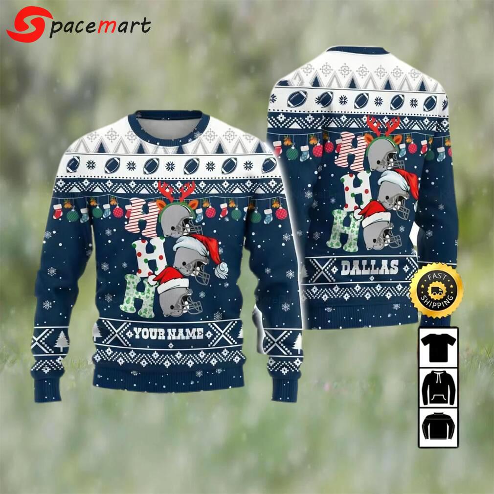 Customized dallas cowboys ugly christmas sweater, faux wool sweater, national football league, gifts for fans football nfl, football 3d ugly sweater ? prinvity Christmas Ugly Sweater
