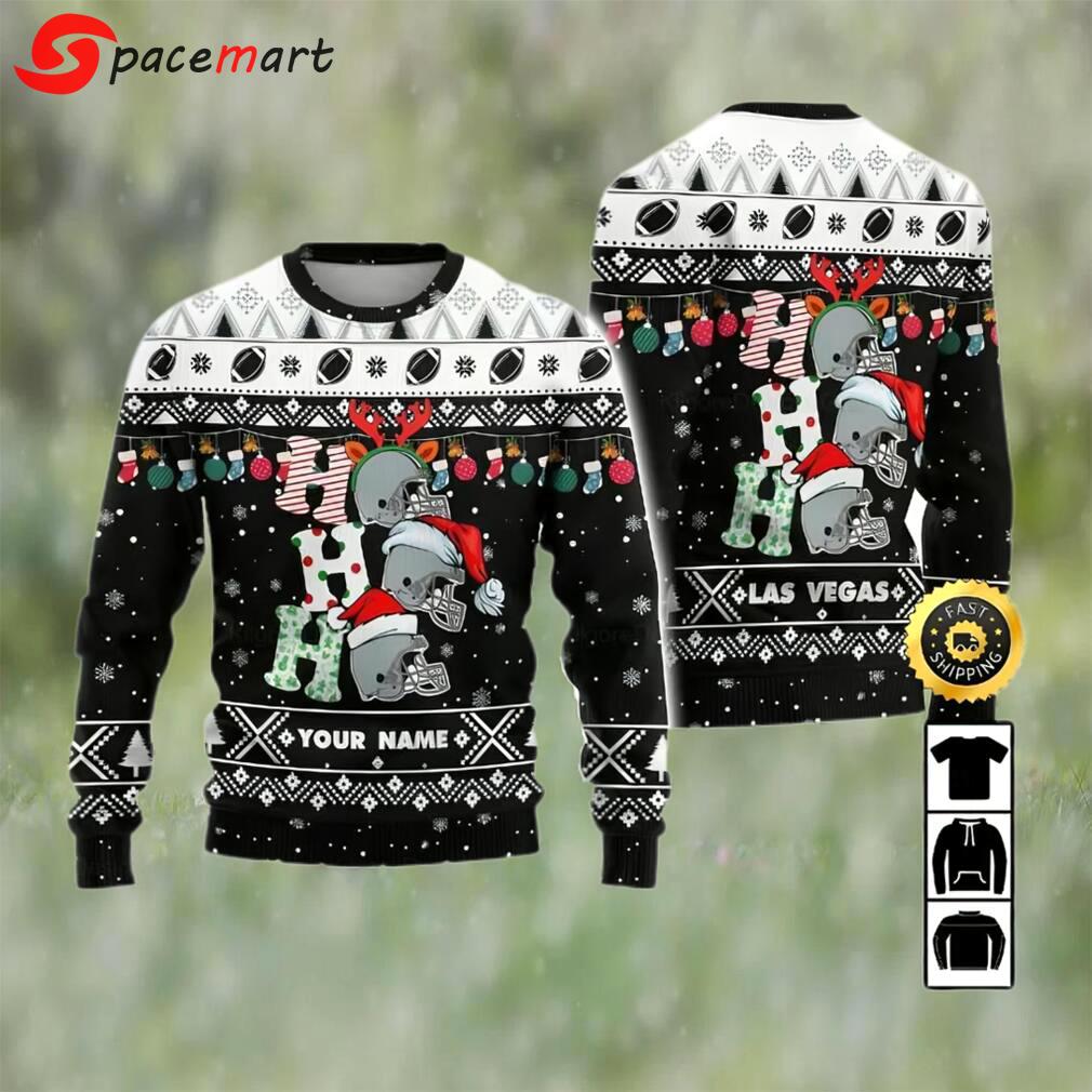 Customized las vegas raiders ugly christmas sweater, faux wool sweater, national football league, gifts for fans football nfl, football 3d ugly sweater, merry xmas ? prinvity Christmas Ugly Sweater