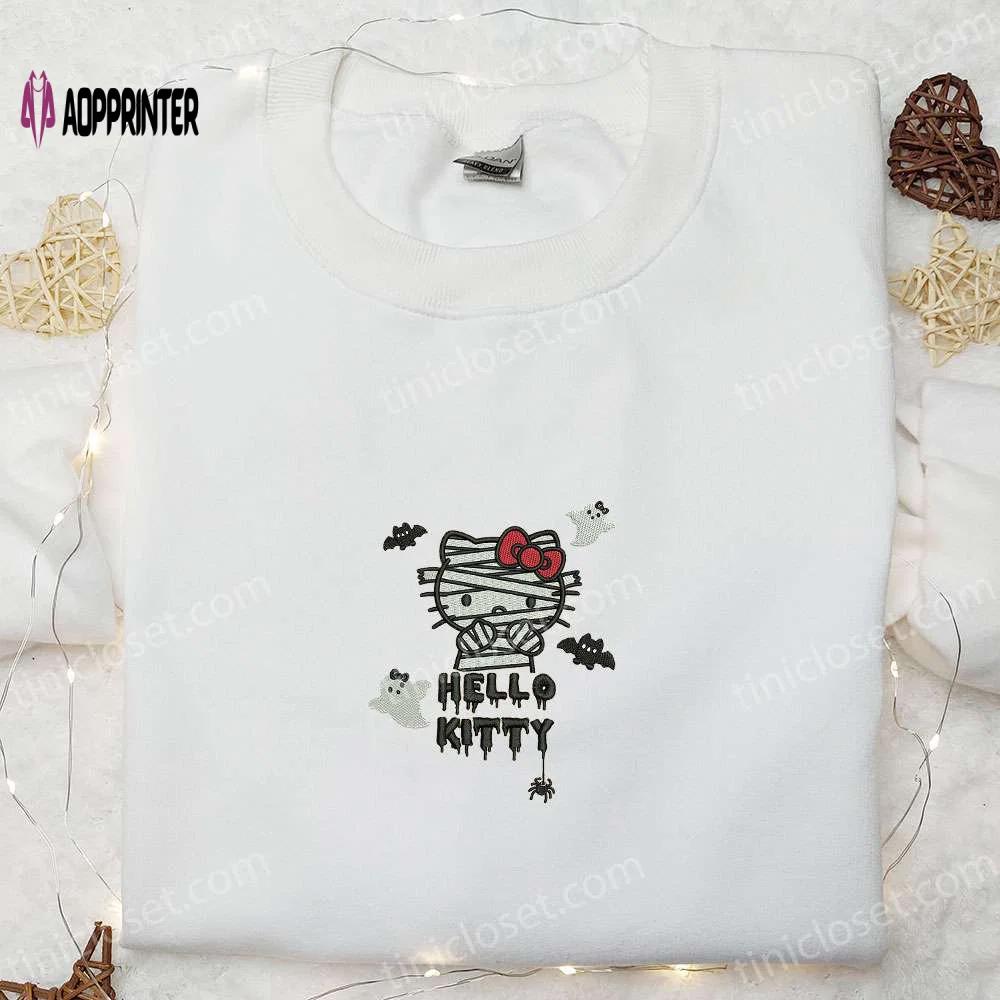 Cute halloween hello kitty sweatshirt & hoodie spirit halloween t-shirt Embroidered Shirt