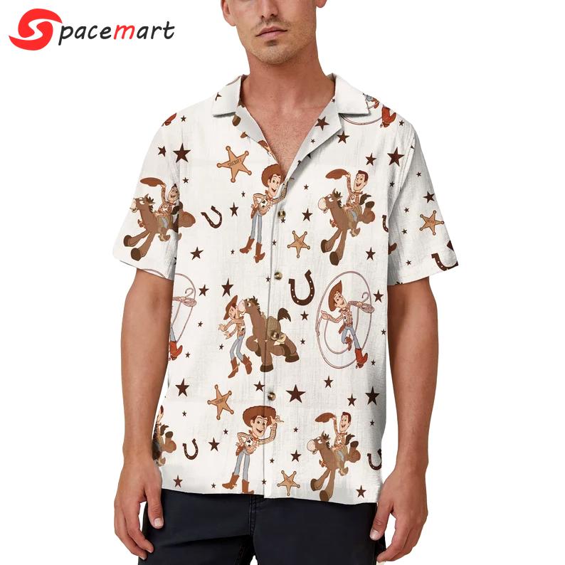 Cute toy story woody cowboy hawaiian shirt Hawaii Shirt Shorts & Flip Flops