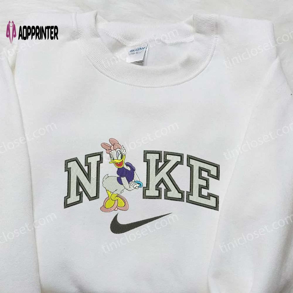 Daisy duck x nike embroidered shirt: custom designs for a unique style Embroidered Shirt