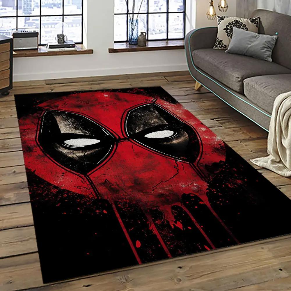 Deadpool marvel movie retangle carpet area rug home decor best gift for fan and friends dp11 Rectangle Rug