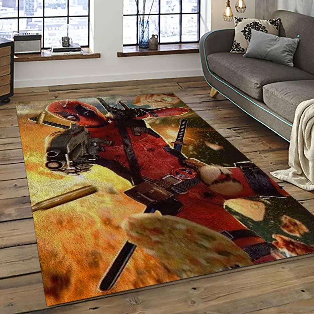 Deadpool marvel movie retangle carpet area rug home decor best gift for fan and friends dp2 Rectangle Rug