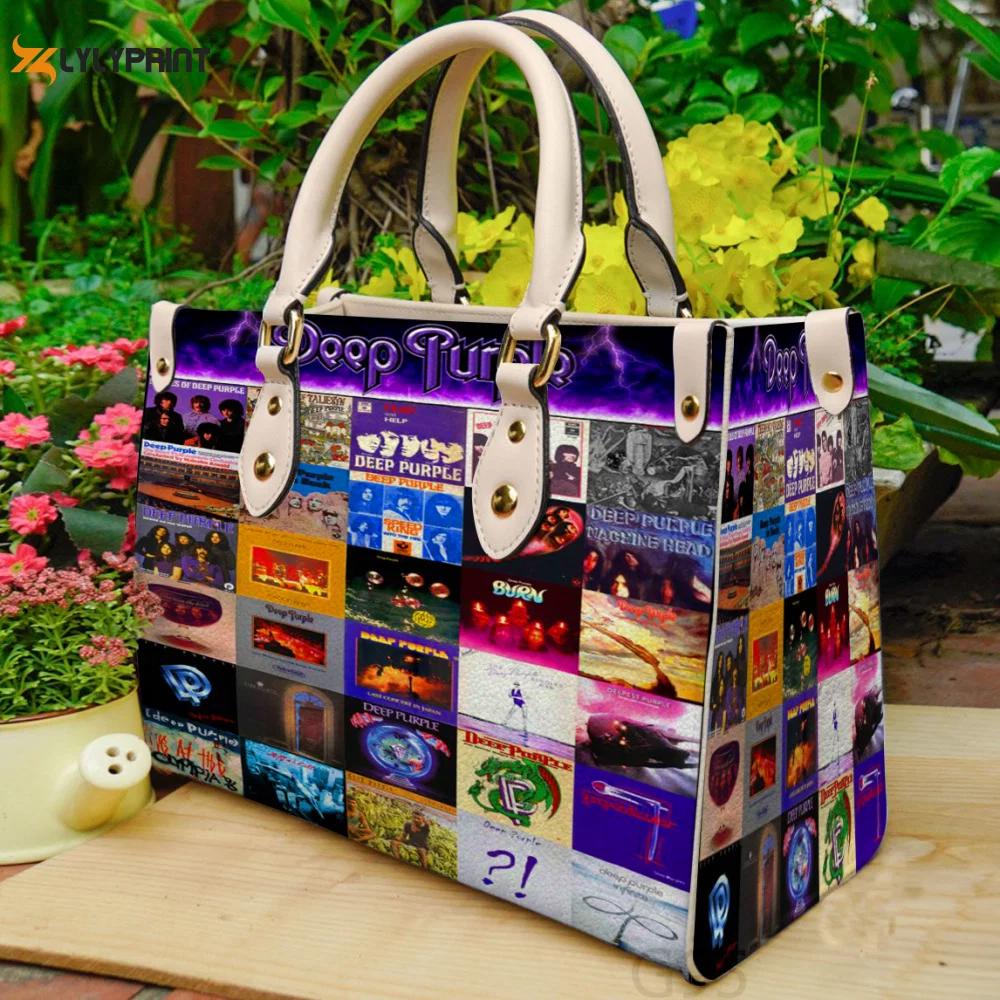 Deep purple leather bag for women gift 769 Women Leather Hand Bag