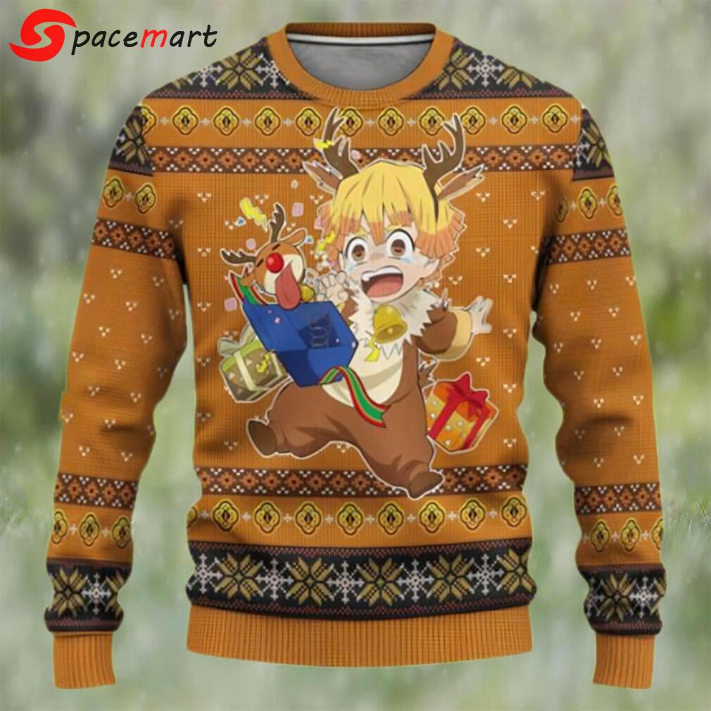 Demon slayer zenitsu chibi ugly christmas sweater Christmas Ugly Sweater
