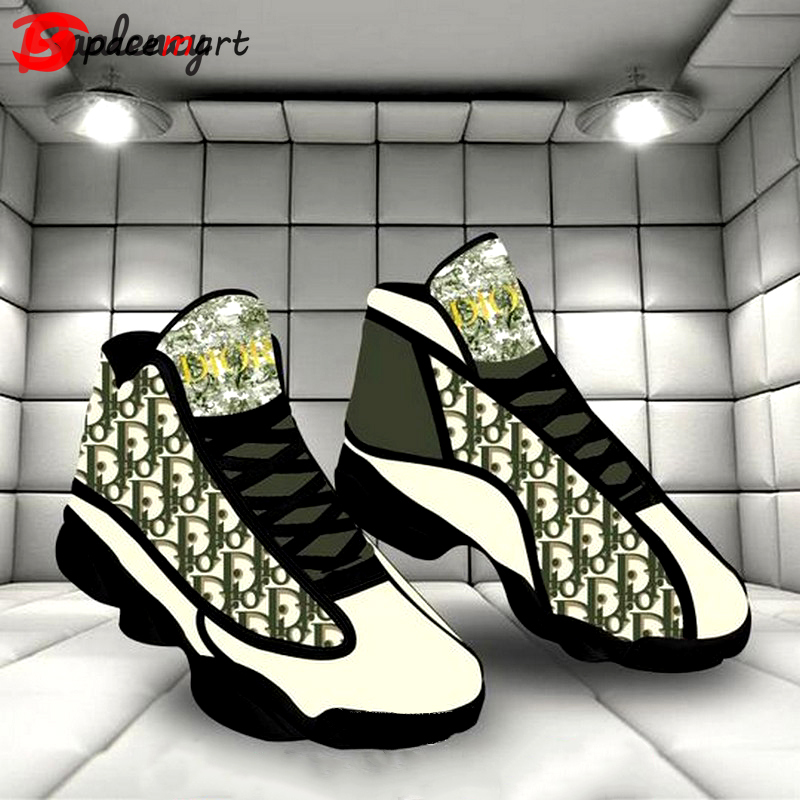 Dior luxury moss green air jordan 13 shoes dior sneakers gifts for men women Air Jordan 13