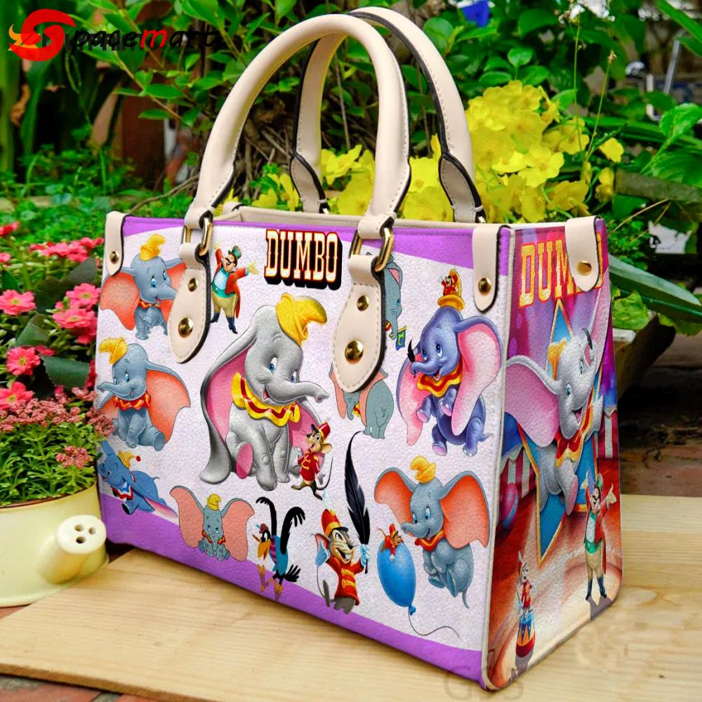 Disney dumbo leather hand bag gift for women’s day: perfect women s day gift g95 3232 Women Leather Hand Bag