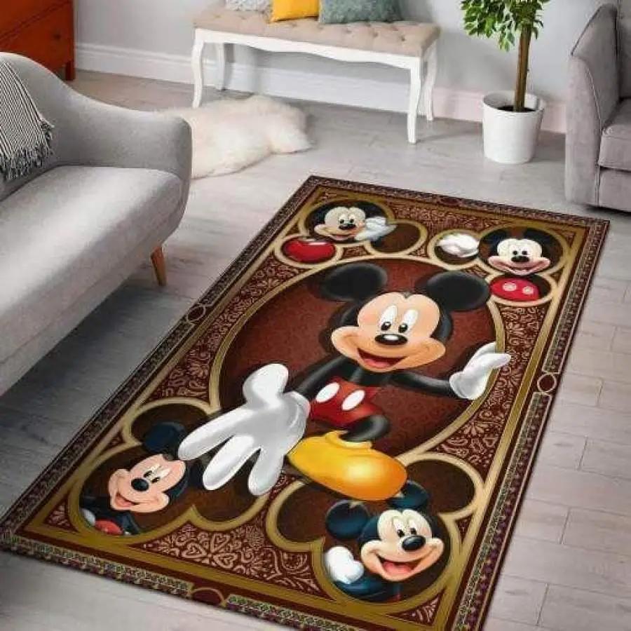 Disney mickey nice gift home decor rectangle area rug living room rug home decor Rectangle Rug