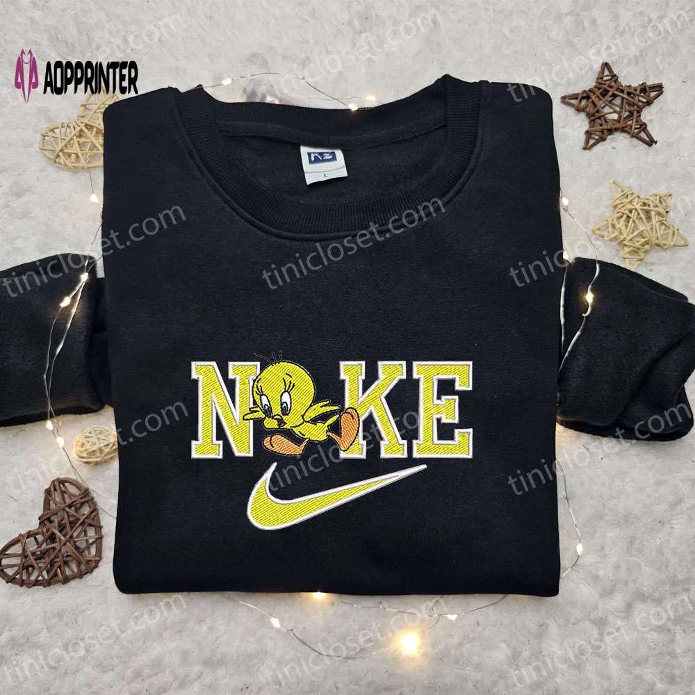 Disney x nike cartoon embroidered hoodie & shirt: best family birthday gift ideas Embroidered Shirt