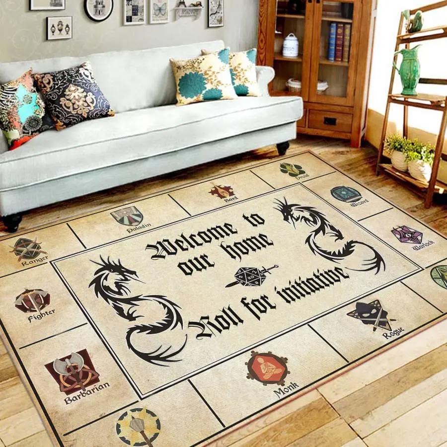 Dungeons dragons welcome to our home carpetf102125 area rug living room Rectangle Rug