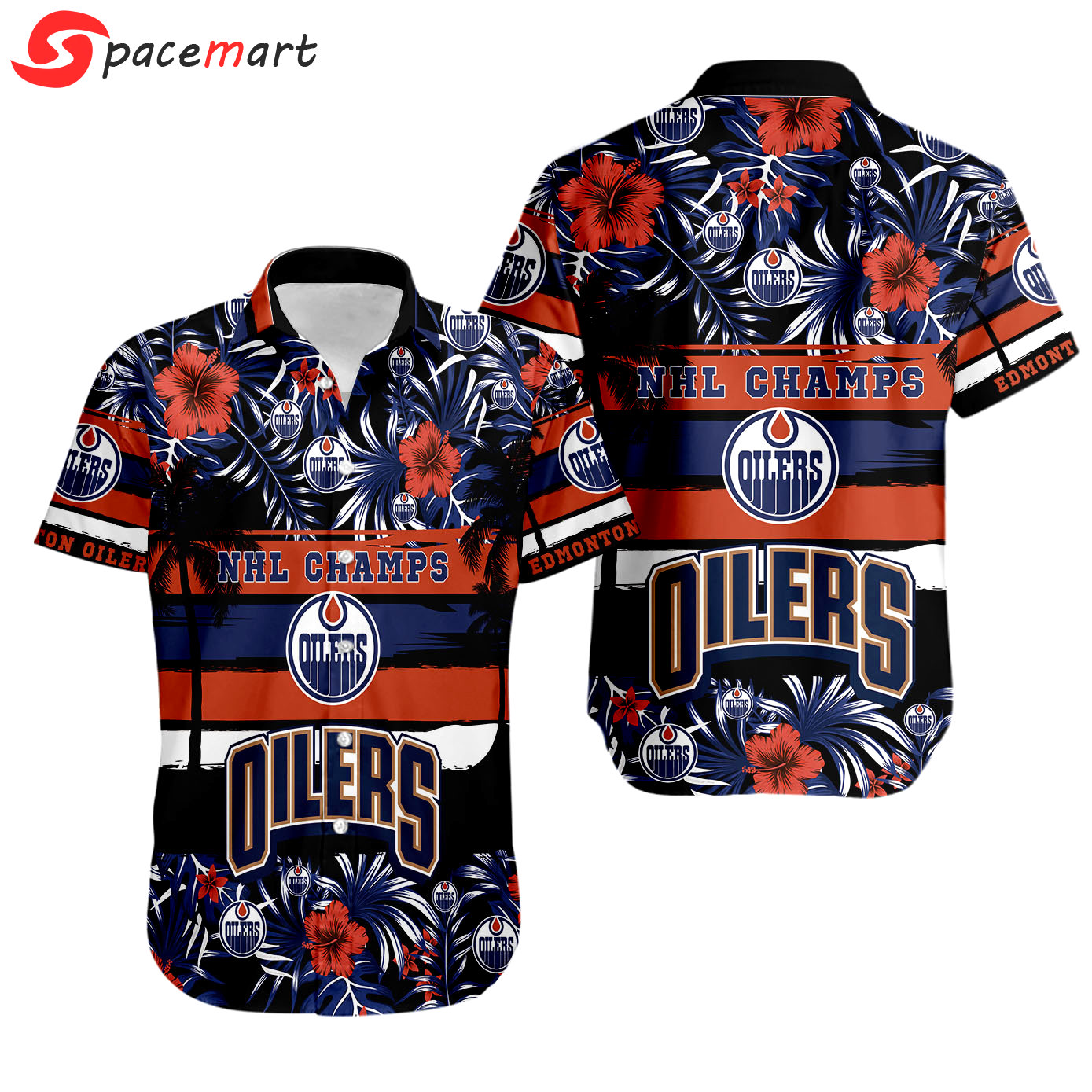 Edmonton oilers national hawaiian shirt Hawaii Shirt Shorts & Flip Flops