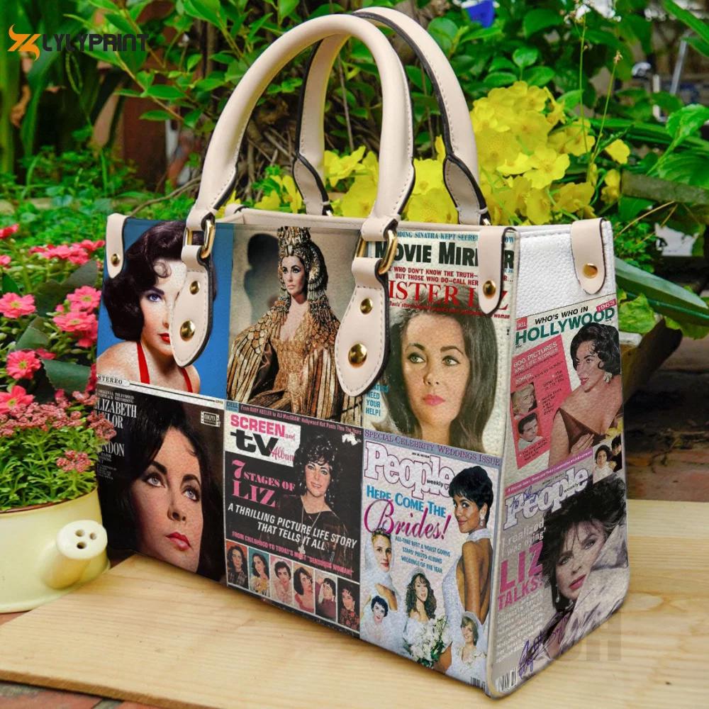 Elizabeth taylor leather bag for women gift 824 Women Leather Hand Bag