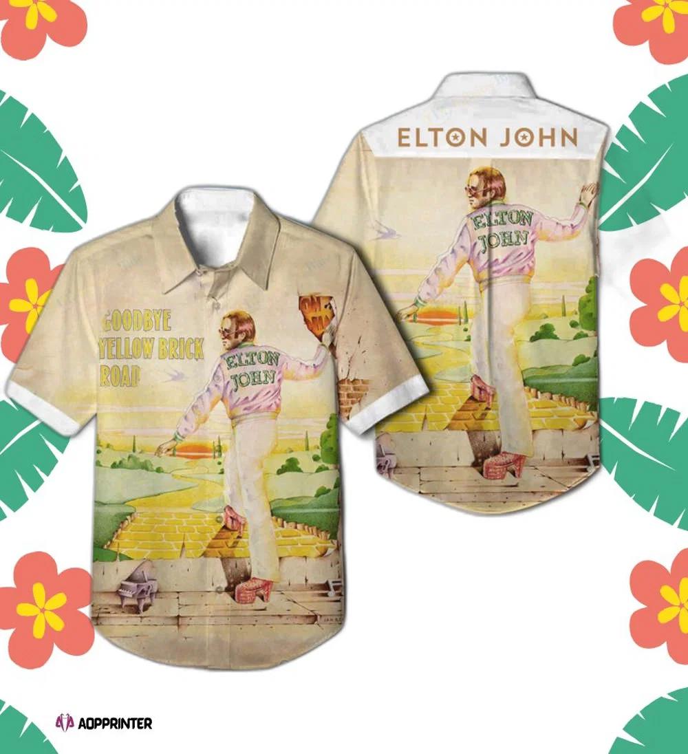 Elton john goodbye yellow brick road album hawaiian shirt summer 2023 Hawaii Shirt