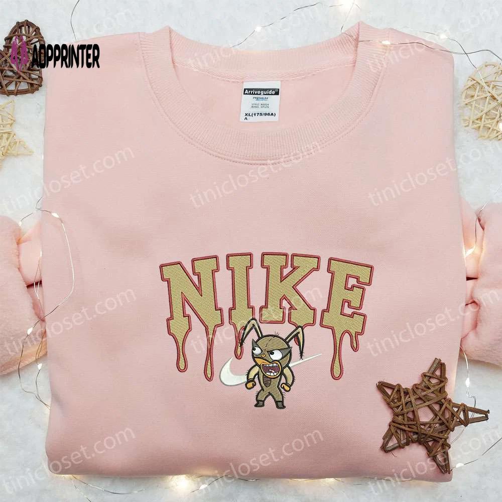 Flea x nike cartoon embroidered tshirt: mucha lucha inspired shirt Embroidered Shirt