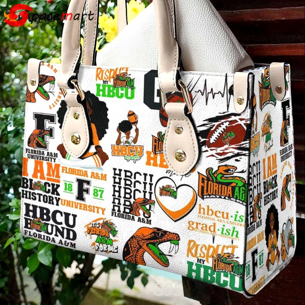 Florida a&m rattlers leather handbag 1 3420 Women Leather Hand Bag