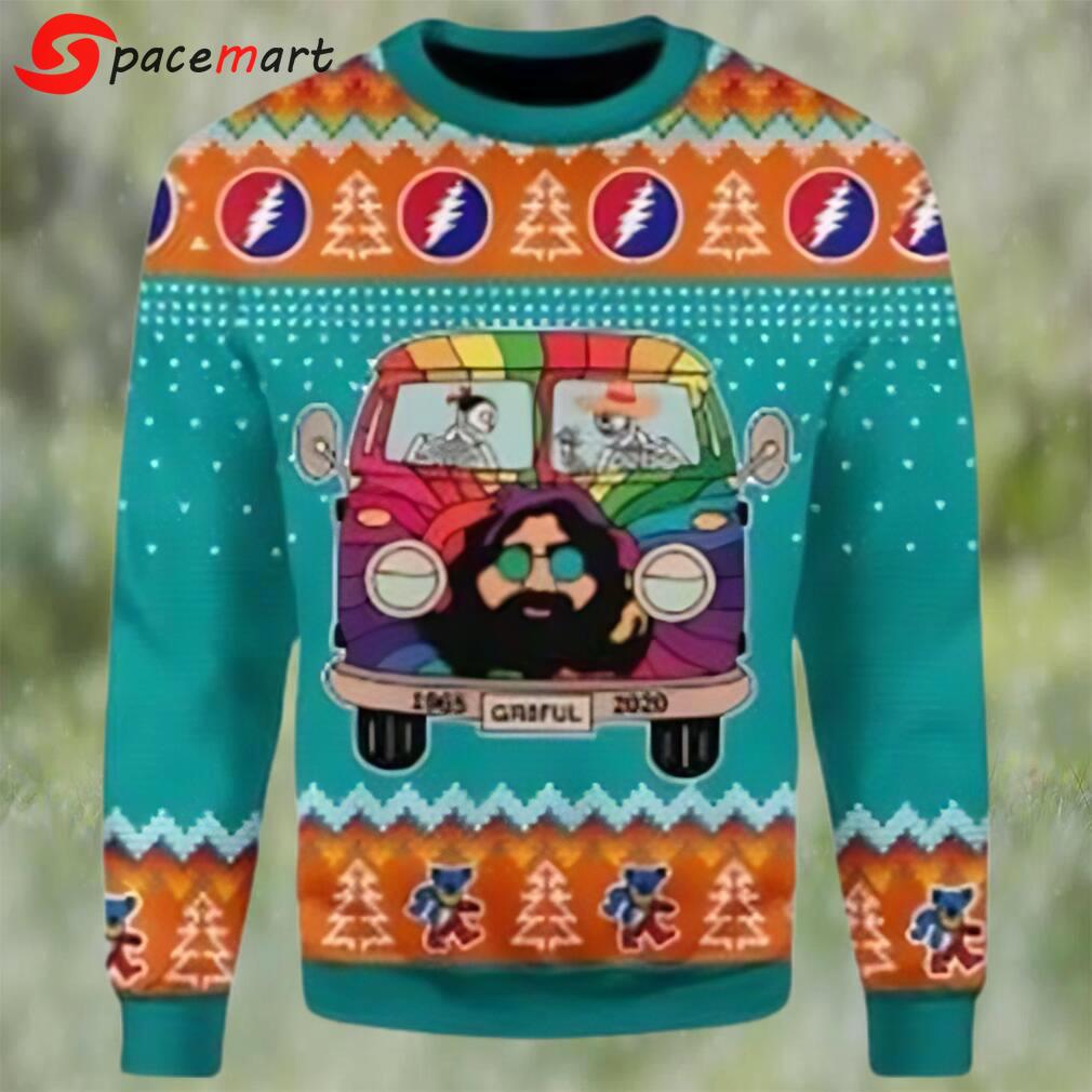 Funny grateful dead bus ugly christmas sweater Christmas Ugly Sweater
