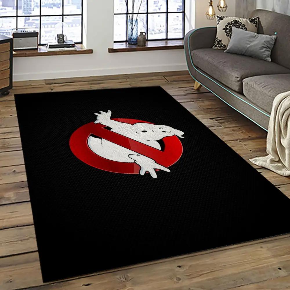 Ghostbusters supernatural comedy film movie carpet area rug home decor halloween gift best present for friends gbs24 Rectangle Rug