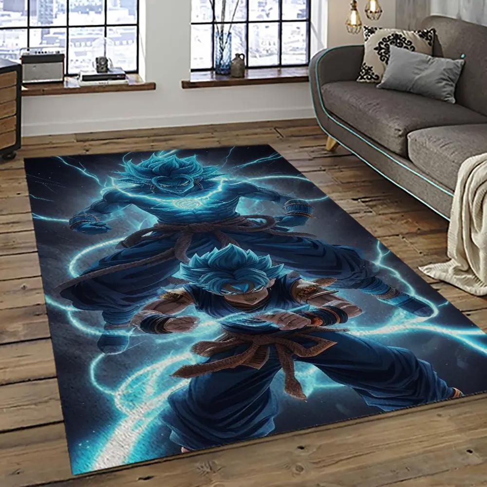 Goku characters cartoon movie carpet rectangle area rug for living room bedroom decor gku50 Rectangle Rug