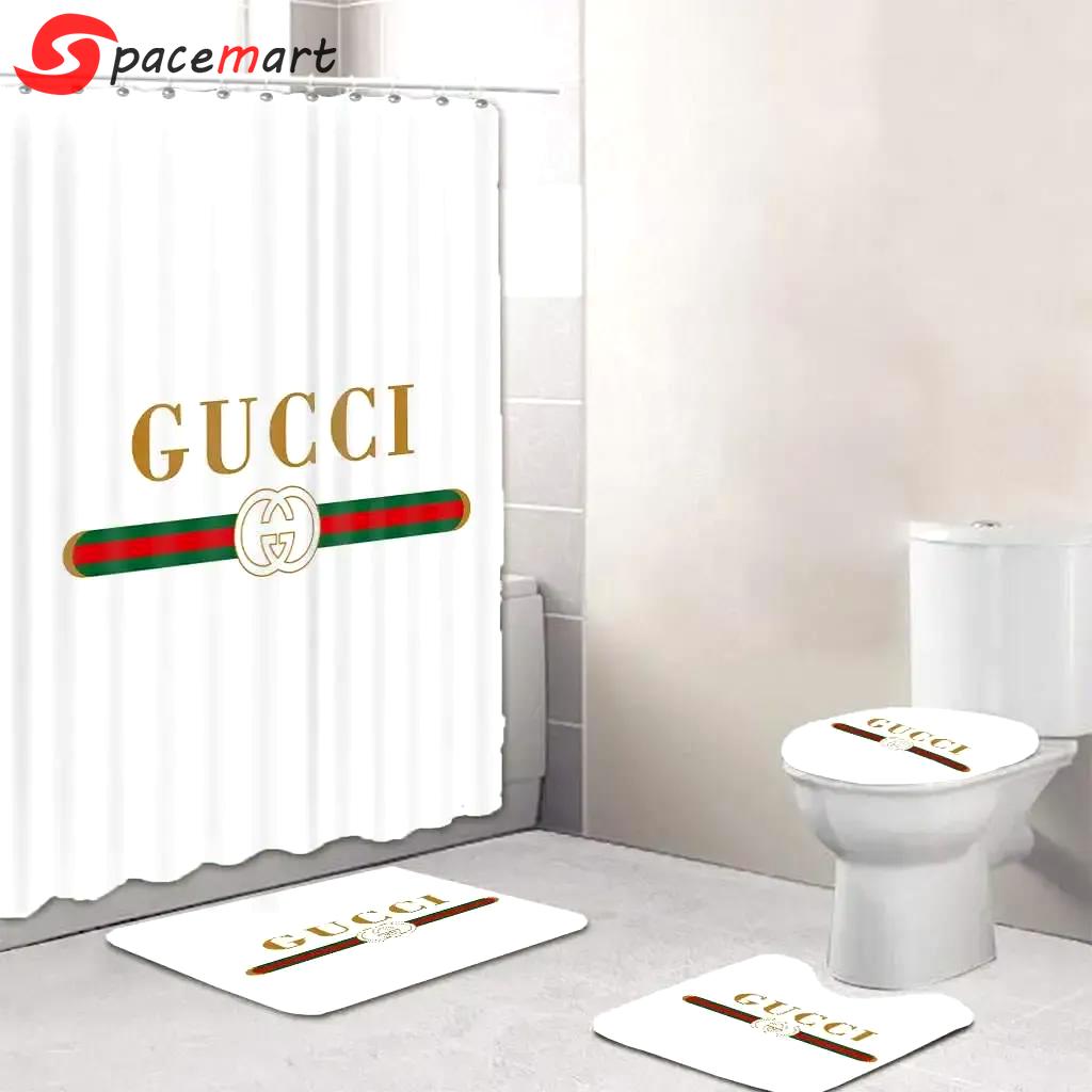 Gucci bathroom set bath mat home decor luxury fashion brand hypebeast Bathroom Set