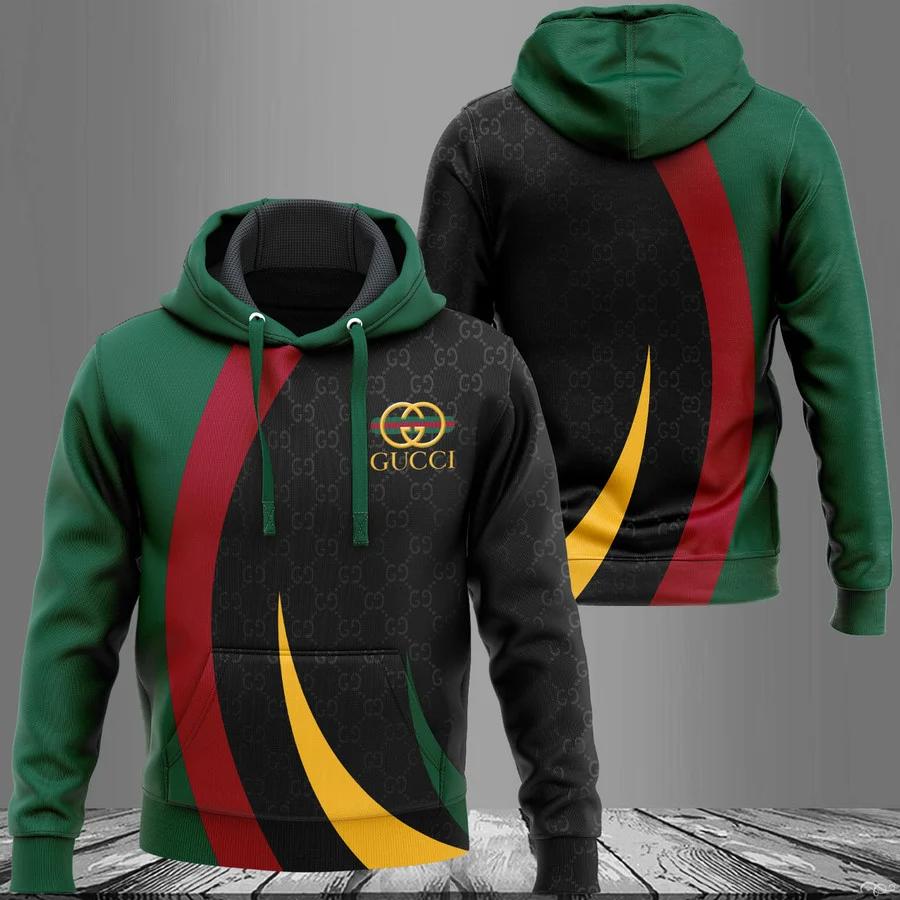 Gucci dark green luxury brand premium hoodie for men women Hoodie 3D