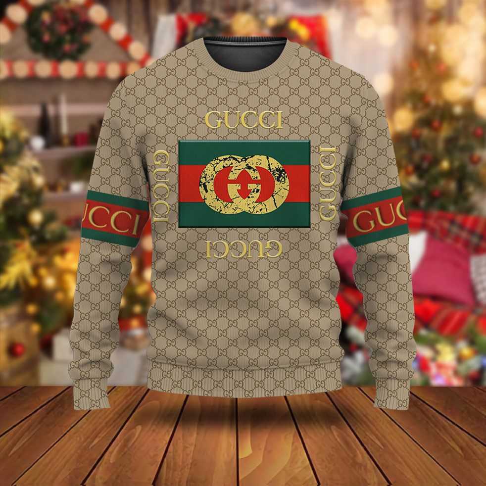 Gucci luxury ugly christmas sweaterhot 2025 style 337 Christmas Ugly Sweater