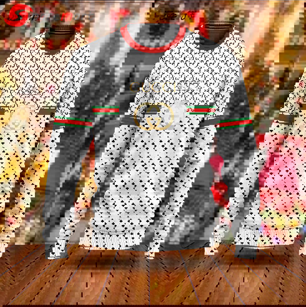 Gucci luxury ugly christmas sweaterhot 2025 style 689 Christmas Ugly Sweater