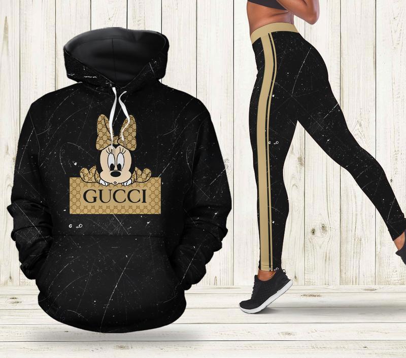 Gucci minnie mouse hoodie leggings for women luxury brand clothing clothes outfit disney adults gifts 163 hcst 38 Hoodie Leggings Set