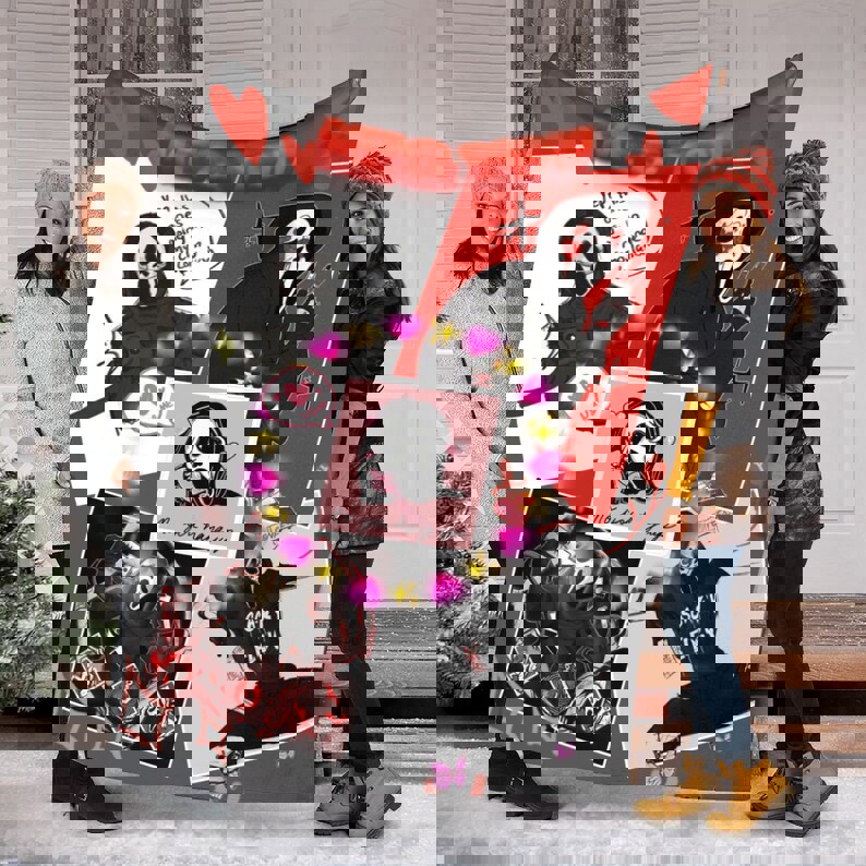 Halloween decorations halloween movies blanket, no you hang up, halloween characters blanket, halloween watching blanket, creepy halloween blanket, gift for fan Quilt Blanket