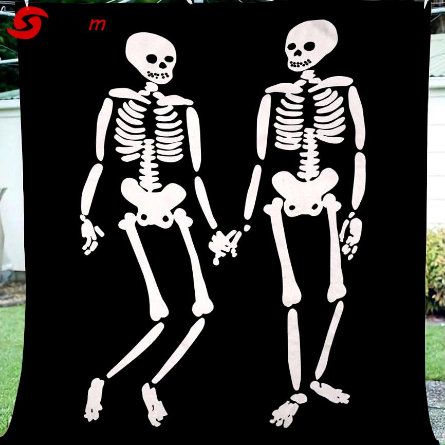 Halloween decorations halloween skull gift fleece blanket – quilt blanket fleece blanket, blanket sofa bed, 3d blanket Quilt Blanket