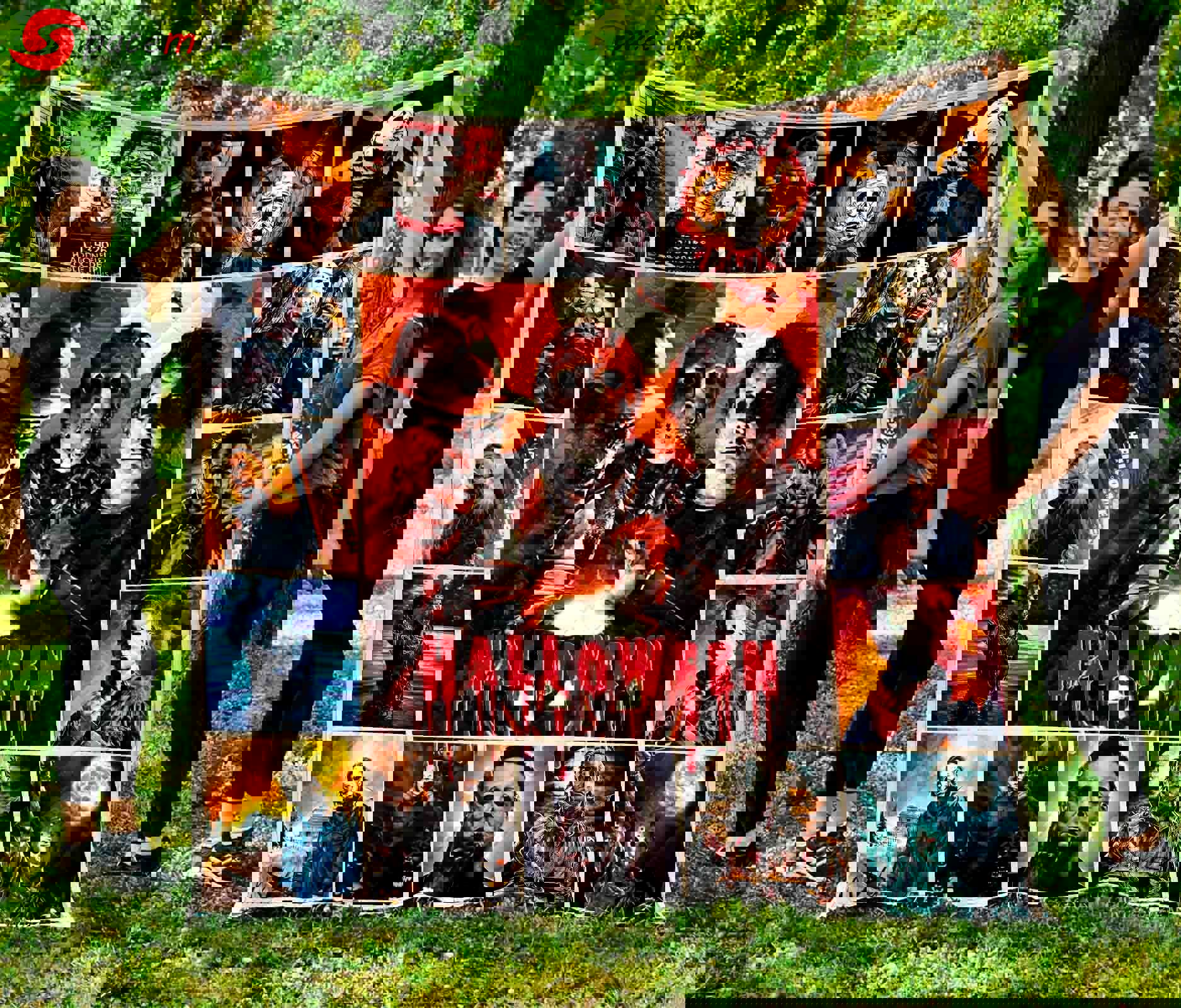 Halloween decorations michael myers halloween quilt blanket Quilt Blanket