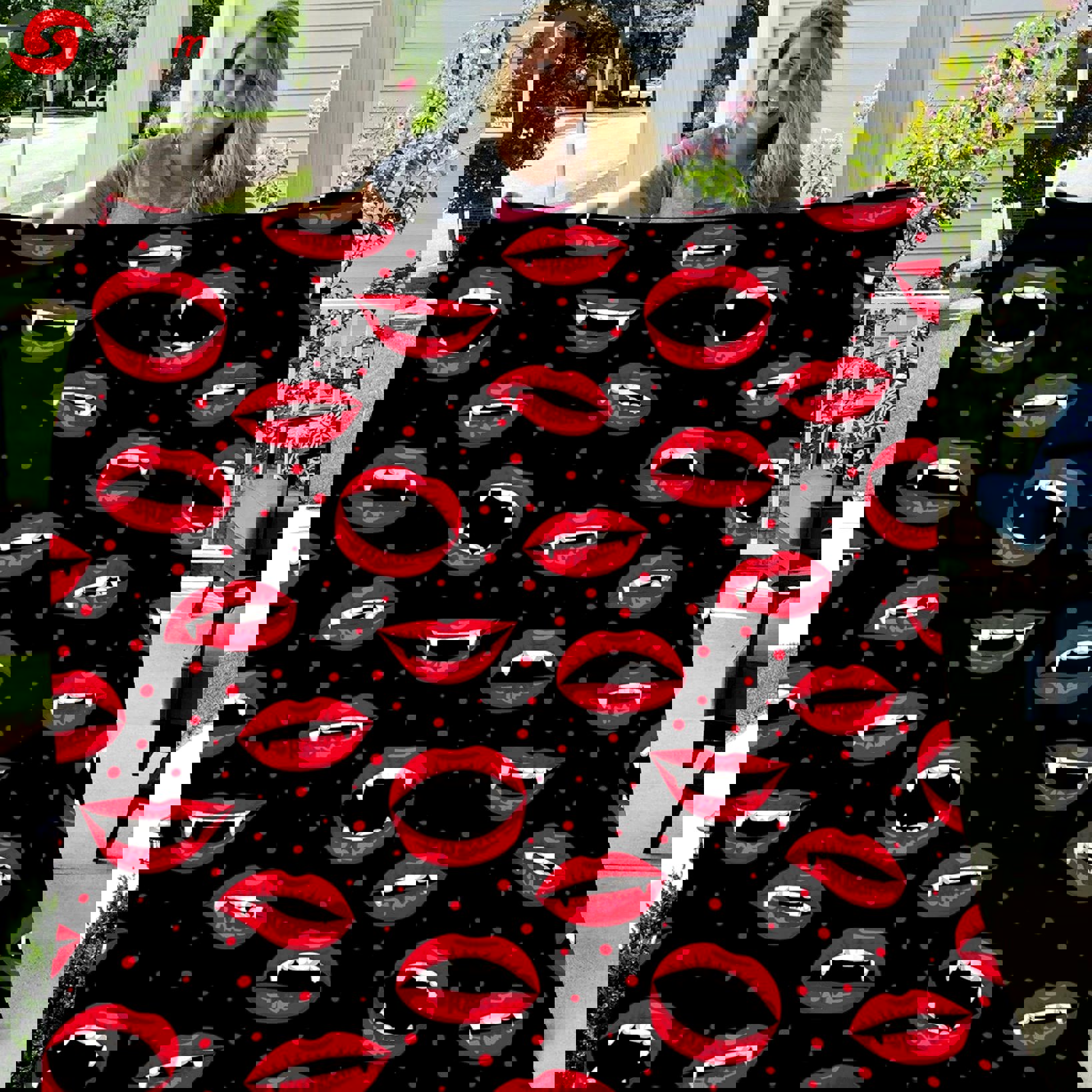 Halloween decorations mouth halloween gift fleece blanket – quilt blanket fleece blanket, blanket sofa bed, 3d blanket Quilt Blanket