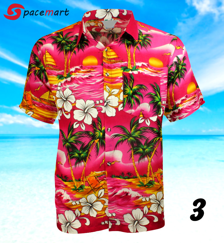 Hawaiian shirt party fancy dress Hawaii Shirt Shorts & Flip Flops