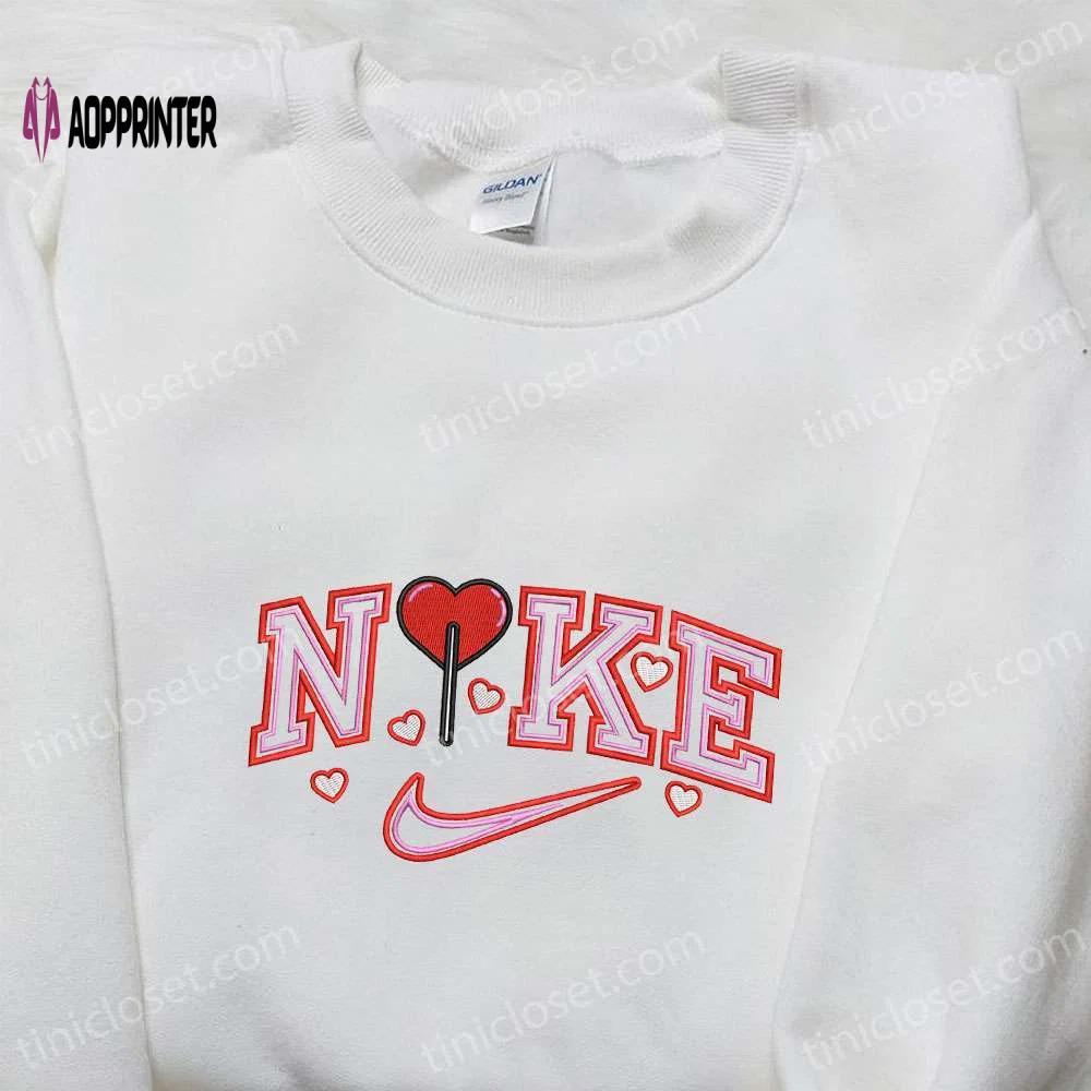 Heart x nike embroidered sweatshirt – best valentine s day gift ideas Embroidered Shirt
