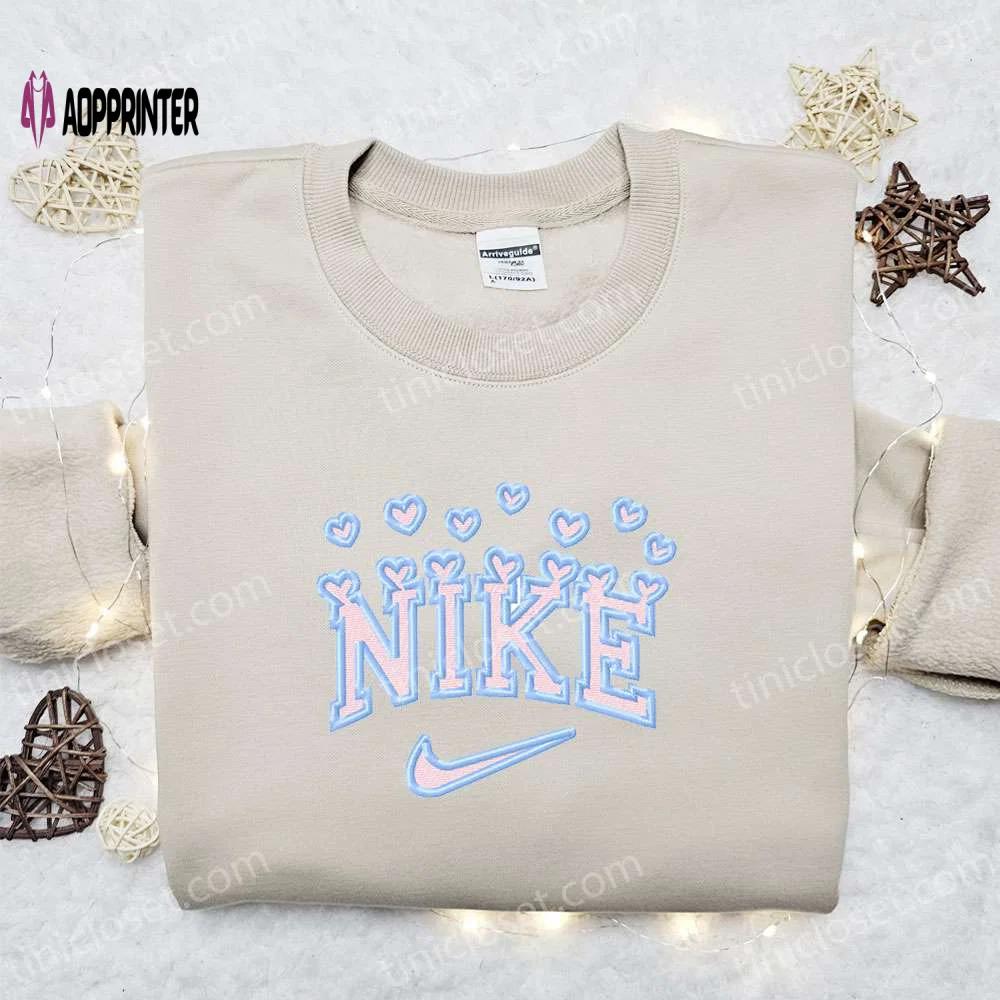 Hearts x nike embroidered tshirt – best valentine s day gift idea Embroidered Shirt