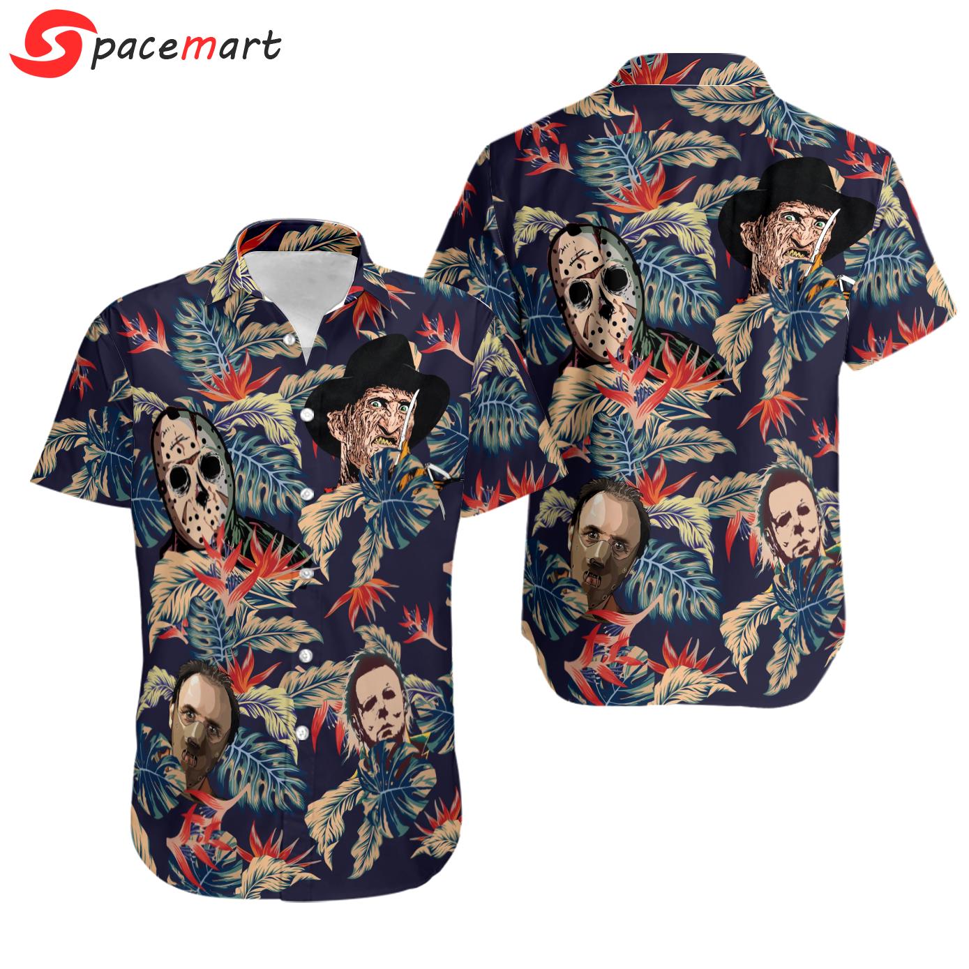 Horror movie hawaii shirt Hawaii Shirt Shorts & Flip Flops