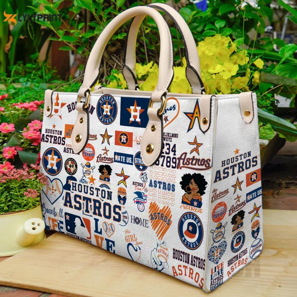 Houston astros leather bag for women gift 1572 Women Leather Hand Bag
