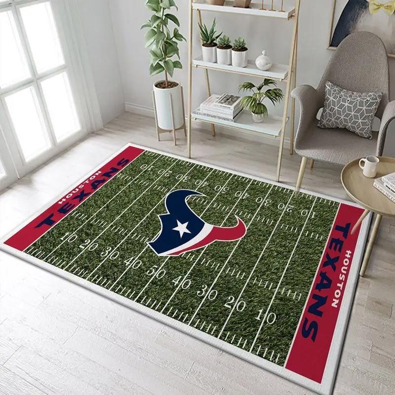 Houston texans nfl 13 area rug living room and bed room rug regtangle carpet Rectangle Rug
