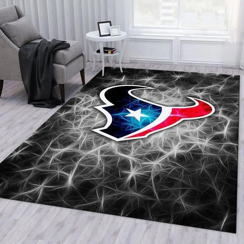 Houston texans nfl 2 area rug living room and bed room rug regtangle carpet Rectangle Rug