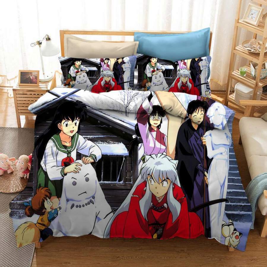 Inuyasha #7 duvet cover cover pillowcase bedding set bed linen home bedroom decor Bedding Sets