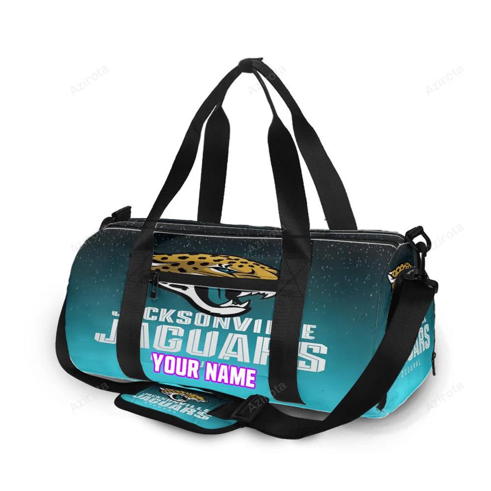 Jacksonville jaguars emblem v5 personalized name travel bag gym bag 1879 Travel Bag