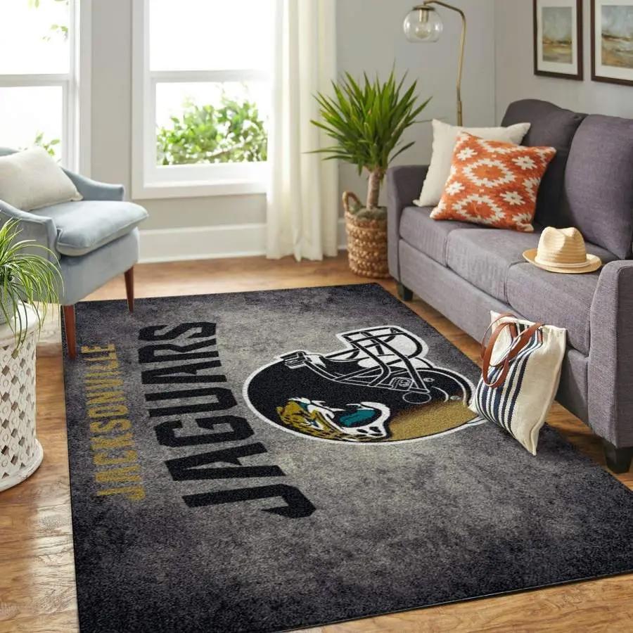 Jacksonville jaguars football nfl team logo carpet rug living room 20030348 Rectangle Rug