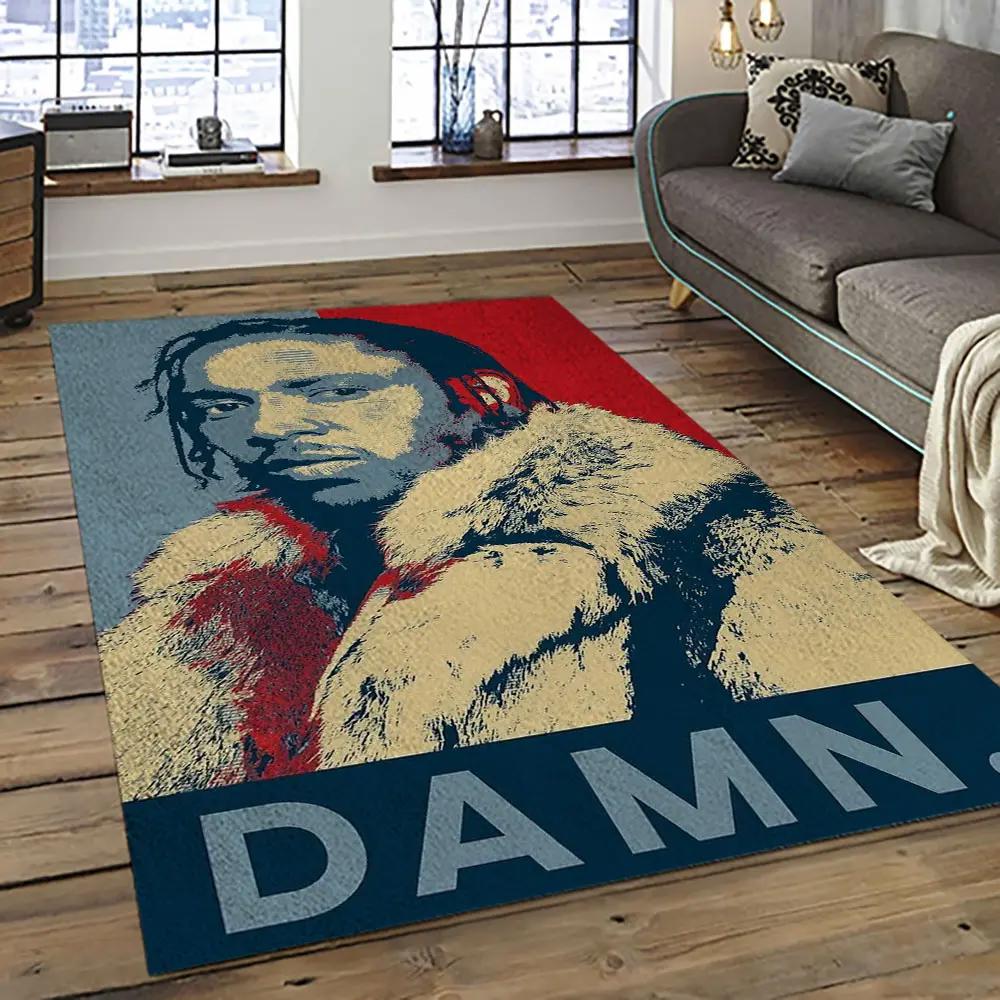 Kendrick lamar rapper hiphop music retangle carpet area rug home decor best gift for fan and friends kl3 Rectangle Rug